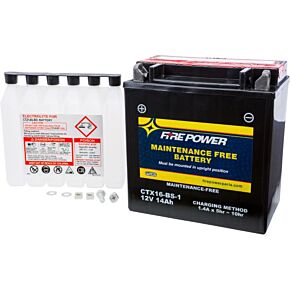 FIRE POWER Battery Ctx16-bs-1 Maintenance Free