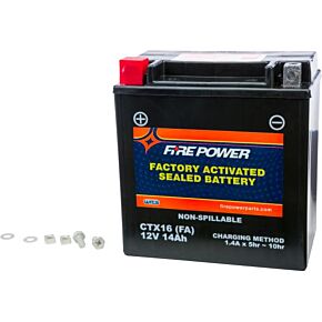 FIRE POWER Battery Ctx16 Sealed Factory Activated