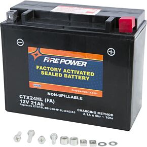 FIRE POWER Battery Ctx24hl/c50-n18l-a Sealed Factory Activated
