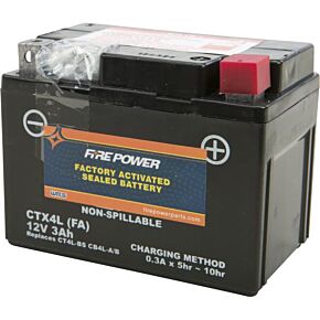 FIRE POWER Battery Ctx4l/ct4l Sealed Factory Activated