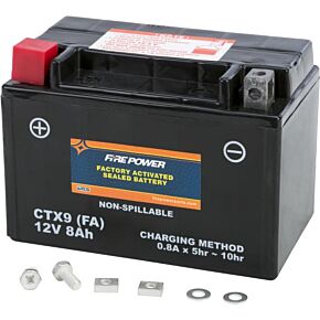 FIRE POWER Battery Ctx9 Sealed Factory Activated
