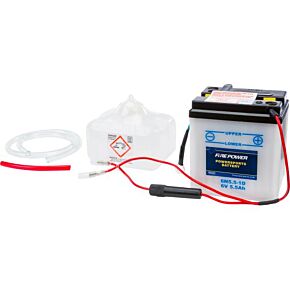 FIRE POWER Battery W/acid 6n5.5-1d 6v