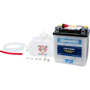 FIRE POWER Battery W/acid 6n6-3b 6v