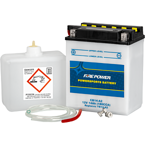 FIRE POWER Battery W/acid Cb14-a2 12v Heavy Duty
