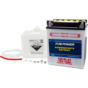 FIRE POWER Battery W/acid Cb14l-a1 12v Heavy Duty