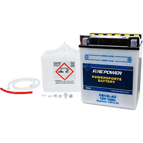 FIRE POWER Battery W/acid Cb14l-a2 12v Heavy Duty