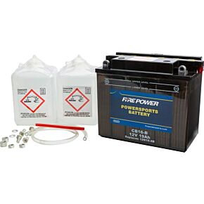 FIRE POWER Battery W/acid Cb16-b 12v Heavy Duty