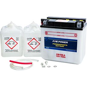 FIRE POWER Battery W/acid Cb16b-a 12v Heavy Duty