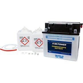 FIRE POWER Battery W/acid Cb16cl-b 12v Heavy Duty