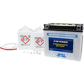 FIRE POWER Battery W/acid Cb18-a 12v Heavy Duty