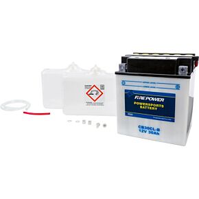 FIRE POWER Battery W/acid Cb30cl-b 12v Heavy Duty