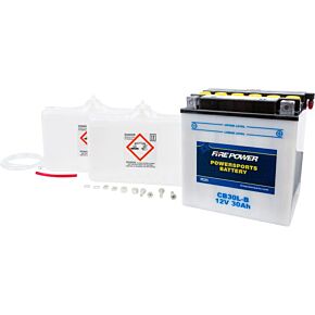 FIRE POWER Battery W/acid Cb30l-b 12v Heavy Duty