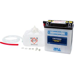 FIRE POWER Battery W/acid Cb3l-a 12v Heavy Duty