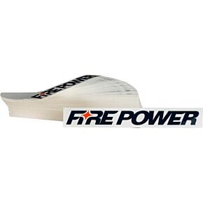 FIRE POWER Fire Power Sticker White 100 Pks