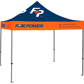 FIRE POWER Firepower Canopy 10x10 Tent Blue W/ White Logo