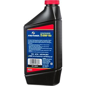 FIRE POWER Synthetic 4-stroke Oil W/ester 10w-40 Qt 12/case