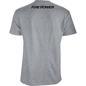 FIRE POWER Tee Grey Heather Lg
