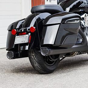 FIREBRAND Grand Prix Mufflers Black Cheiftain / Challenger `14-up