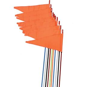 FIRESTIK Safety Flags Stud Mount Yellow 7' 10/pk