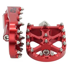 FLO MOTORSPORTS Bmx Style Foot Pegs Red