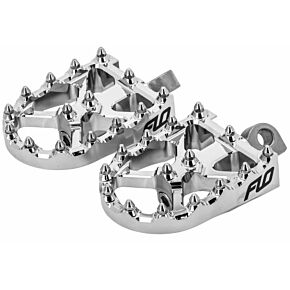 FLO MOTORSPORTS Bmx Style Footpegs Chrome