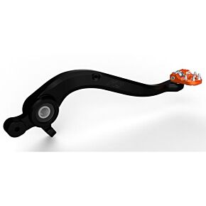 FLO MOTORSPORTS Folding Tip  Brake Pedals Orange