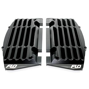 FLO MOTORSPORTS High Flow Radiator Braces Black