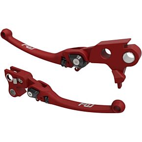 FLO MOTORSPORTS Mx Style Lever Set Red `96-17 Fxd