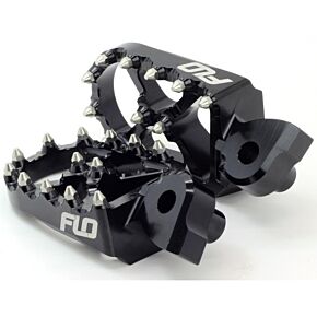 FLO MOTORSPORTS Pro Series Foot Pegs Black Cobra