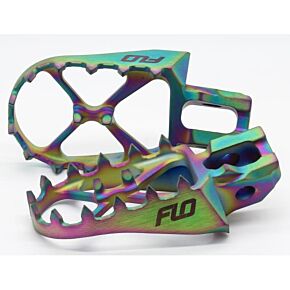 FLO MOTORSPORTS Titanium Foot Pegs Jet Fuel Hus/ktm