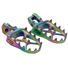 FLO MOTORSPORTS Titanium Foot Pegs Jet Fuel Yam