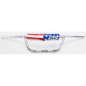 FLY RACING Aluma-steel Handlebar Atv F-bend Chrome