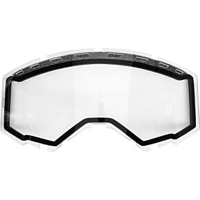 FLY RACING Dual Lens With Vents Adult Clear