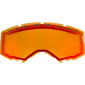 FLY RACING Dual Lens With Vents Adult Red Mirror/persimmon