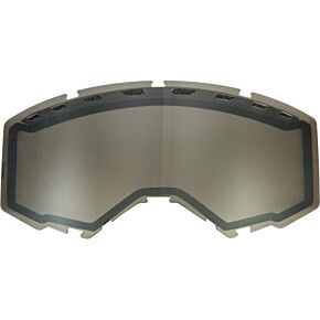 FLY RACING Dual Lens With Vents Adult Silver Mirror/smoke