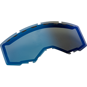 FLY RACING Dual Lens With Vents Adult W/ Sky Blue Mir/polar Smk Lens