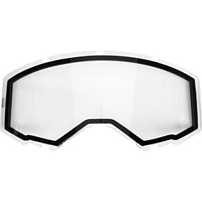 FLY RACING Dual Lens W/o Vents Adult Clear