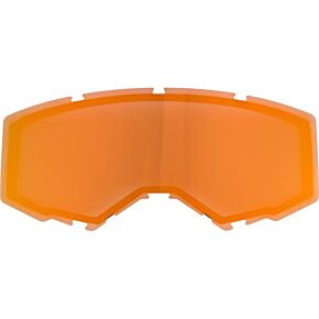 FLY RACING Dual Lens W/o Vents Adult Polarized Orange Mirror/smoke