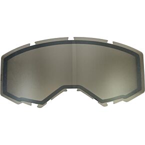 FLY RACING Dual Lens W/o Vents Adult Silver Mirror/smoke