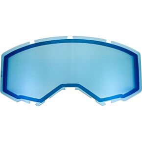FLY RACING Dual Lens W/o Vents Adult Sky Blue Mirror/blue