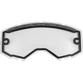 FLY RACING Dual Lens W/vents And Post Clear