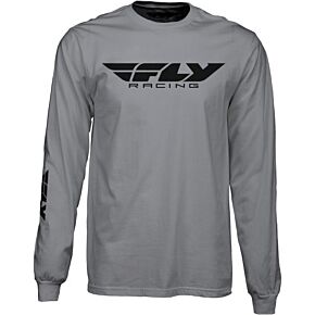 FLY RACING Fly Corporate L/s Tee Grey Lg