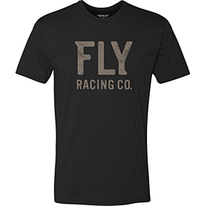 FLY RACING Fly Gauge Tee Black Sm