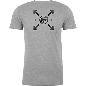 FLY RACING Fly Lost Tee Dark Grey Heather 2x