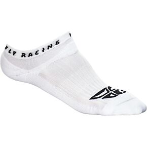 FLY RACING Fly No Show Socks White Sm/md