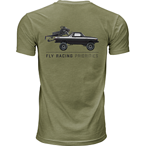 FLY RACING Fly Priorities Tee Light Olive Sm