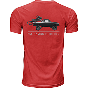 FLY RACING Fly Priorities Tee Red Sm