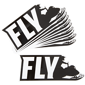 FLY RACING Fly Snow 2021 Sticker - 10/pk 8" Rider Sticker