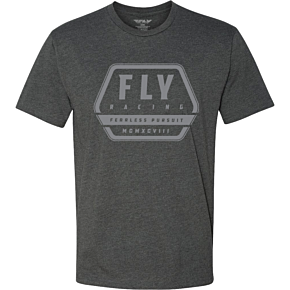 FLY RACING Fly Track Tee Charcoal 2x