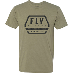 FLY RACING Fly Track Tee Khaki Sm